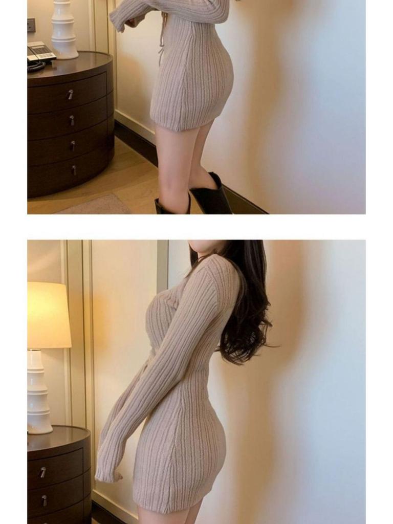 Autumn Socialite Stretch Bodycon Mini Dress