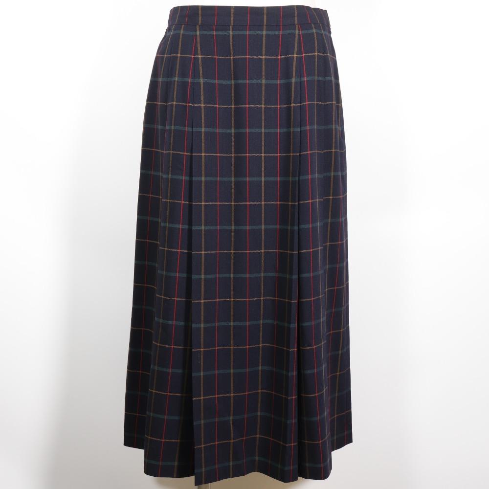 Burberrys Shirt & Skirt setup check vintage black/hair Women Used