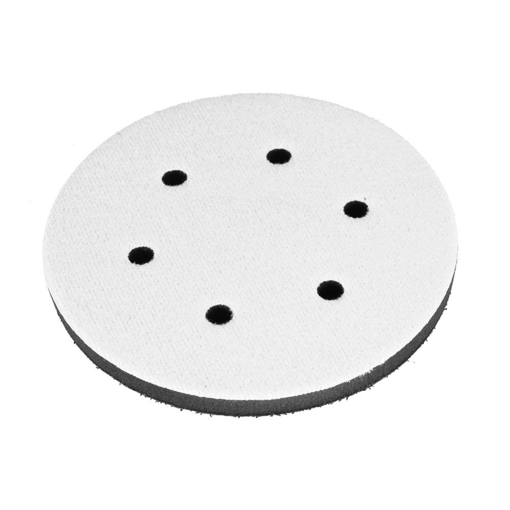2pcs/5pcs Durable 6 Holes Interface Cushion Pad 150mm Diameter 6 Inch Sanding Pad Interface Foam Sanding Pad Metal Polishing
