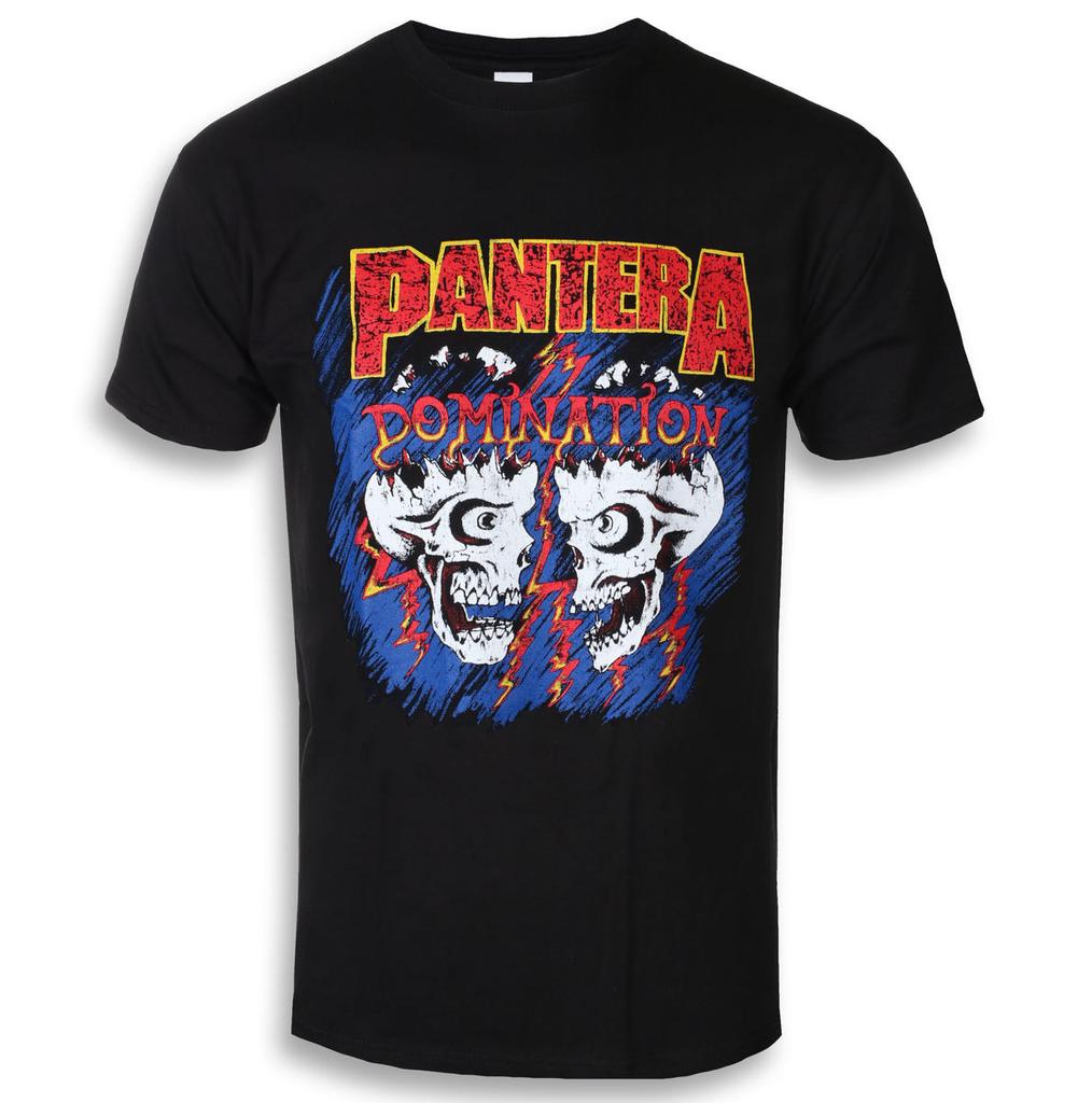 Pantera Serpent Skull Art Pattern Metal Band Tshirt Casual Street Style Cotton Tshirt Suitable For Both Unisex And Unisex