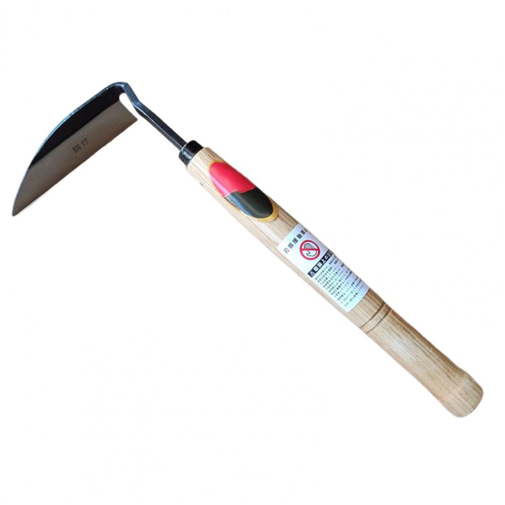 

Японский серп для прополки, острый как бритва инструмент для прополки, японский серп для прополки премиум-класса с деревянной ручкой из стали для культивации