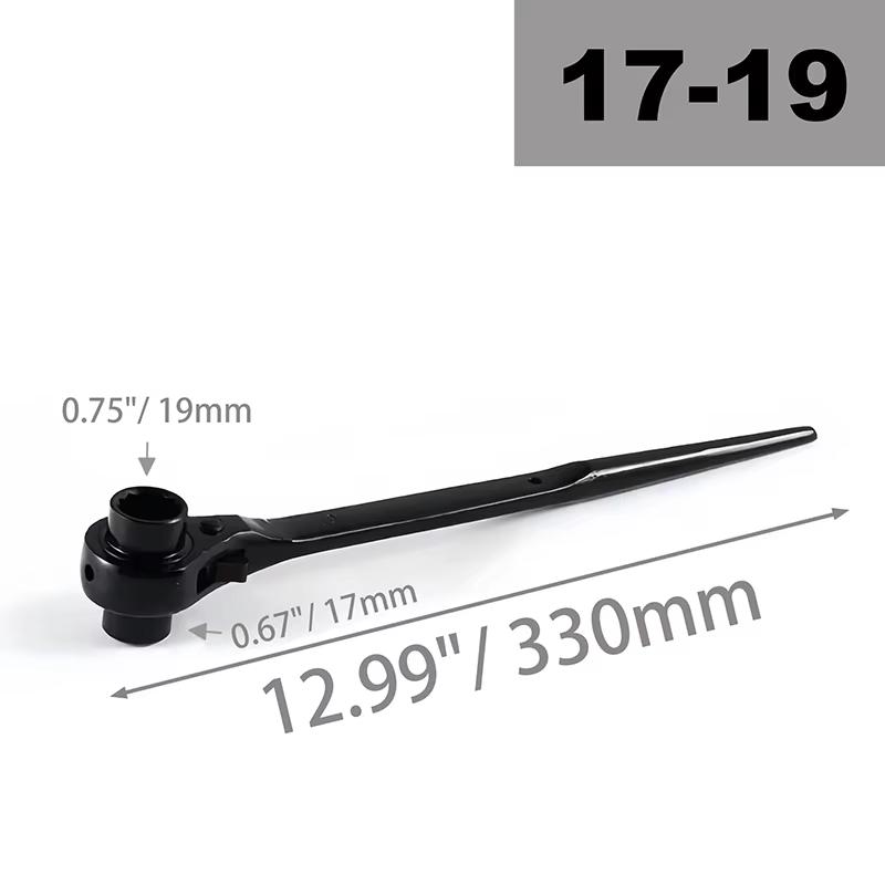 Ratchet Podger Spanner Wrench Quick Release Podger Bar Black Double Ended Socket Ratcheting Podger Scaffold Spud Wrench