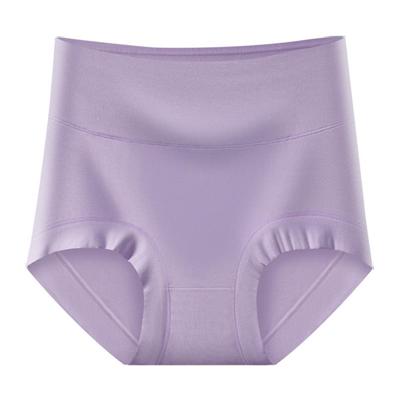 Modal Women's High Waist Tummy Control Plus Size Briefs with Antibacterial Crotch