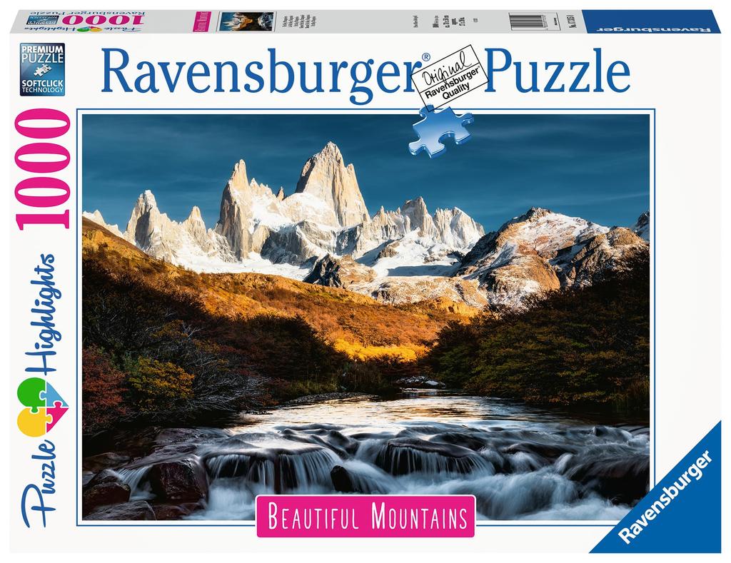 Ravensburger 1000-Piece Jigsaw Puzzle: Patagonia, Fitz Roy Landscape, Finished Size: 70x50cm (Product Code: 17315 0) [Puzzle, Gift