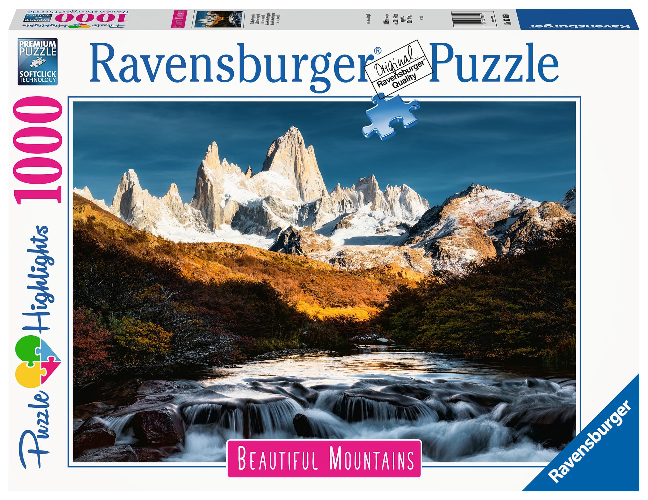 

Ravensburger Jigsaw Puzzle Patagonia Fitz Roy 1000 Piece 17315 0