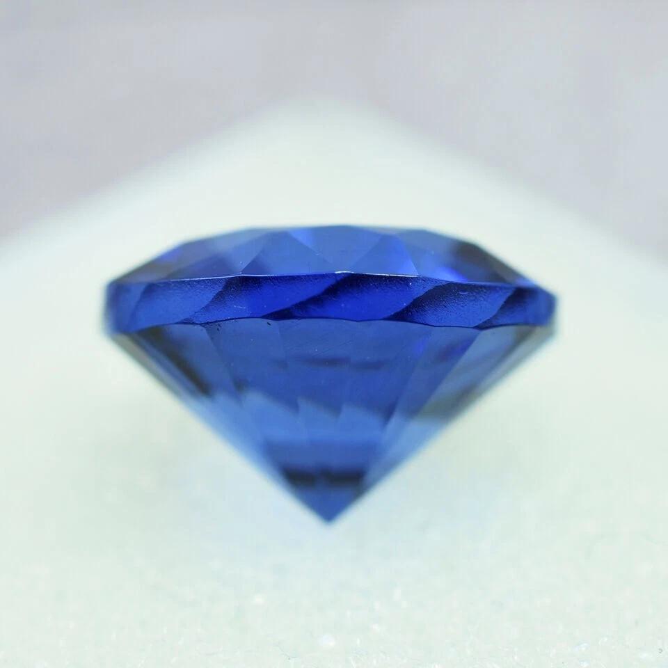 Natural Blue Sapphire Round 7-8 Ct Beautiful Certified Loose Gemstone