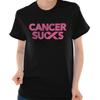 Brustkrebs ist Mist Rosa Schleife Unterstützerin Damen Grafik Rundhals T-Shirt