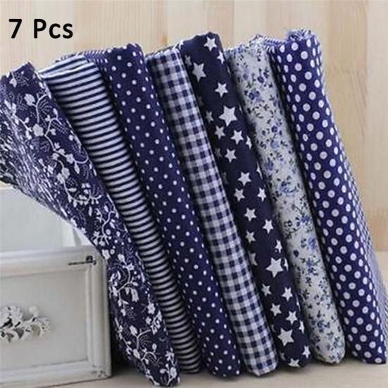 7 шт./компл. 25x25 см DIY цветочный горошек пэчворк хлопчатобумажная ткань обычная ткань DIY Вышивание лоскутное шитье