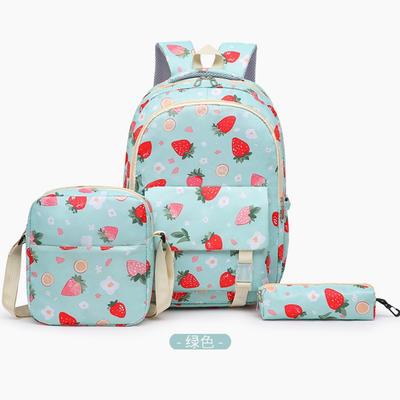 New Girl Sweet and Cute Strawberry Backpack Junior High School Female Student Schoolbag Small Fresh Printing Casual Backpack