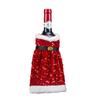 Portable Christmas Wine Bottle Cover Sequin Wine Pouch Gift Champagne Wine Bag  Party Favors