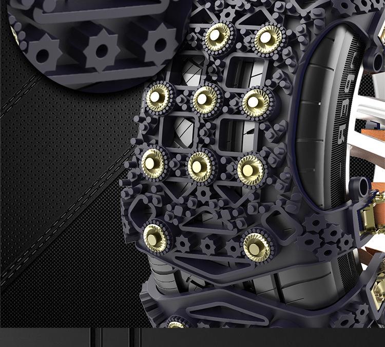 Universal Car Emergency Anti-Skid Tire Chains for Sedans and SUVs - Snow Track Safety