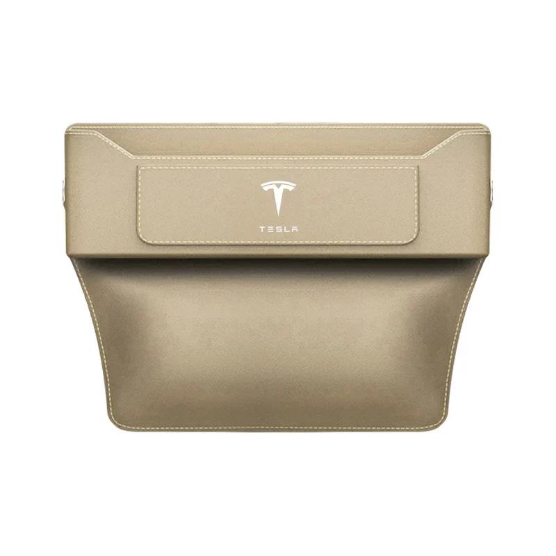

Car Sticker Tesla 1pcs Car Seat Gap Pocket Storage Box Phone Holder Accessories For Tesla Model 3 Y S X Cybertruck Juguete Roads