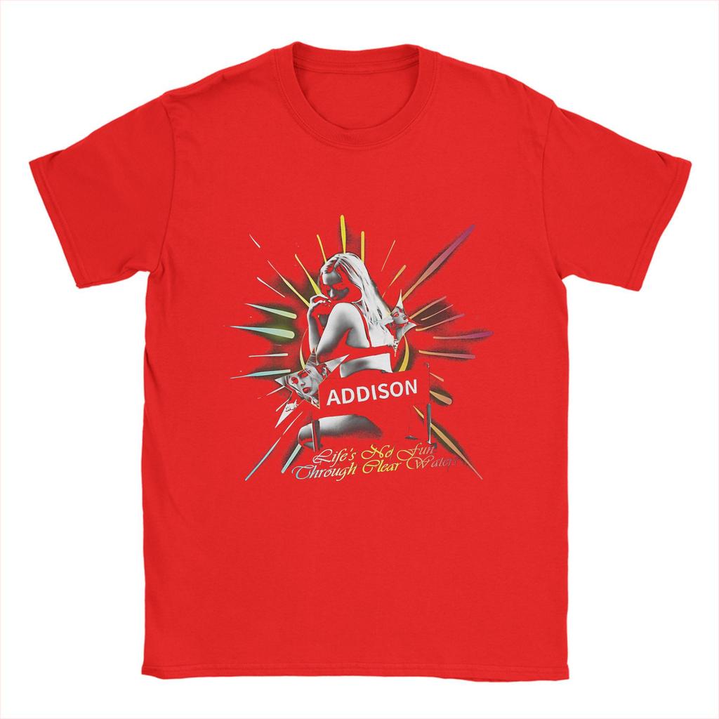 Addison Rae The Addison Tour Merch T-shirt Unisex Cotone Stampata Top T-shirt