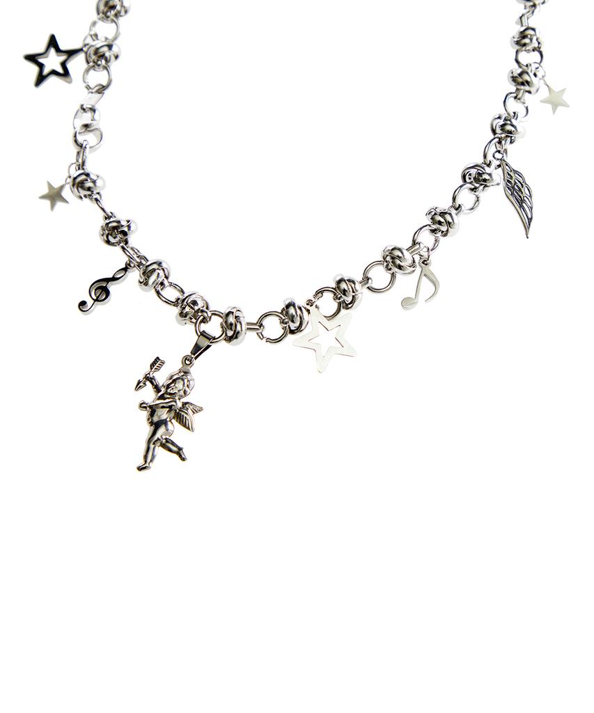 Luvistrue El Angel Cupid Necklace(Silver)