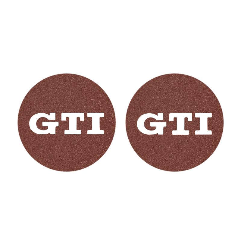 2026 Hot 2Pcs Car Coaster Water Cup Mat Non-Slip Pad For Volkswagen VW Golf Amarok Beetle GTI Magotan T-ROC T-Cross Polo Atlas ID3 Tiguan zs5
