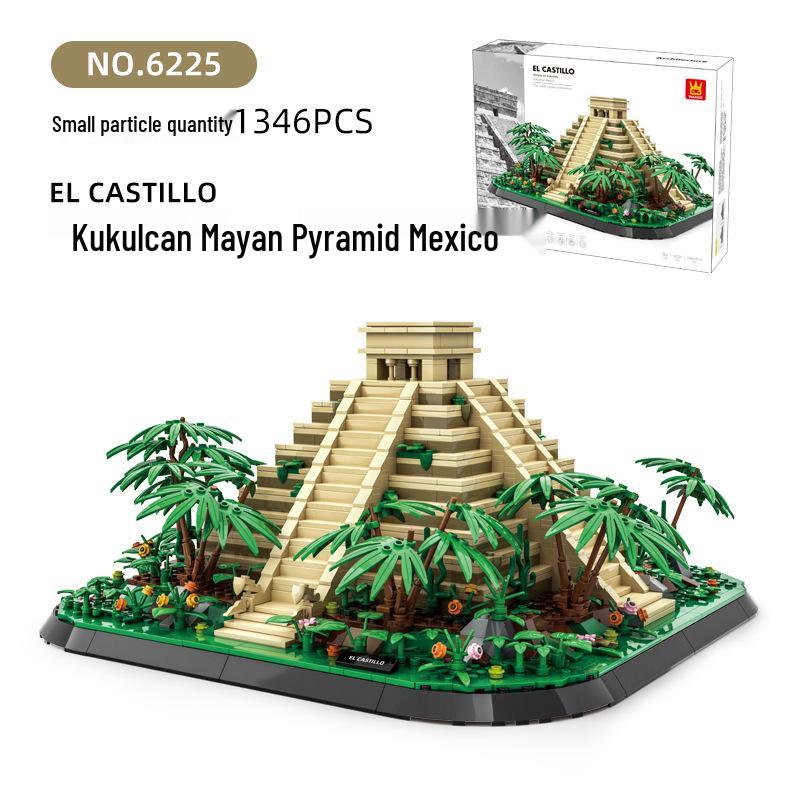Wange Mayan Pyramid Building Blocks – Chichen Itza Educational Toy #6225