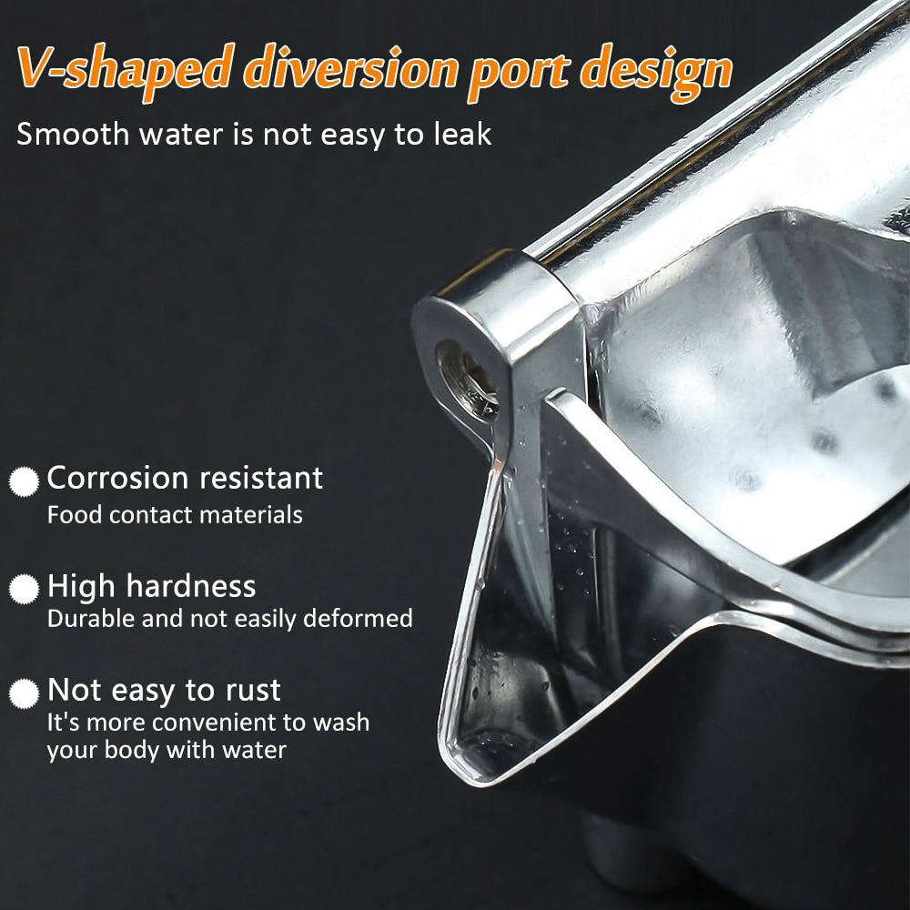 Household Aluminum Alloy Manual Juicer Fruit Manual Juicer Lemon Orange Juicer Mini Kitchen Filter Juicer Squeezing Tools