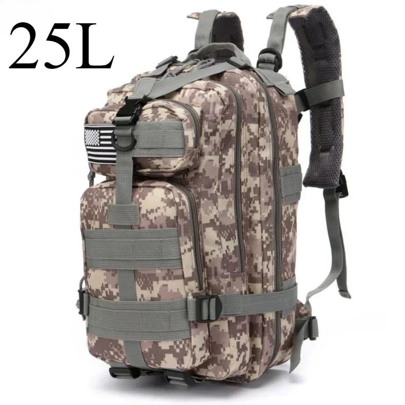 25L/50L Rucsac tactic Molle Bag Genți de exterior Rucsac pentru drumeții Camping Trekking Vânătoare Pescuit Genți GYM Rucsacuri