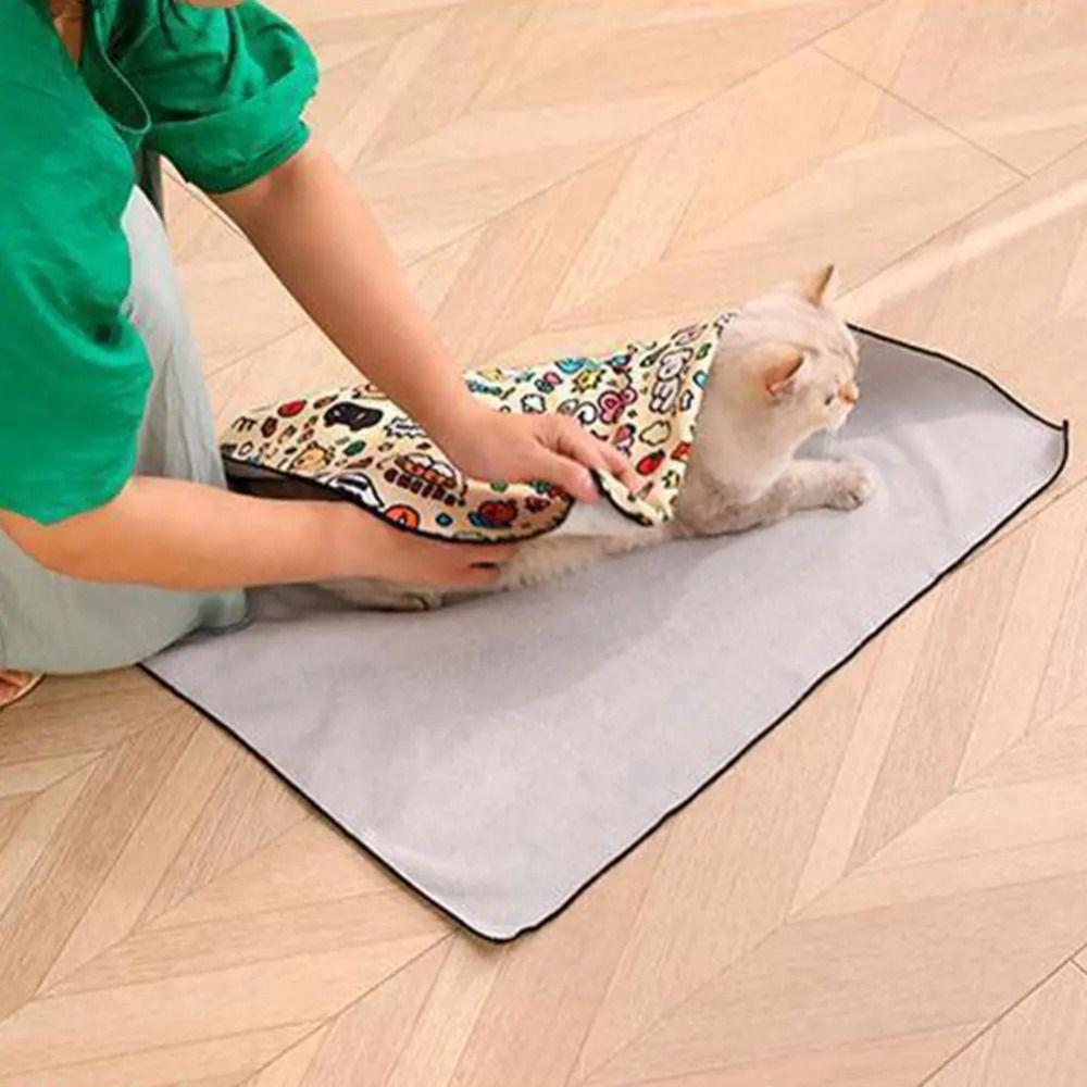 Anti-Scratch Cat Grooming Wrap Anti-Escape Folding Cosmetic Bag Cat Restraint Wrap  Nail Clipping