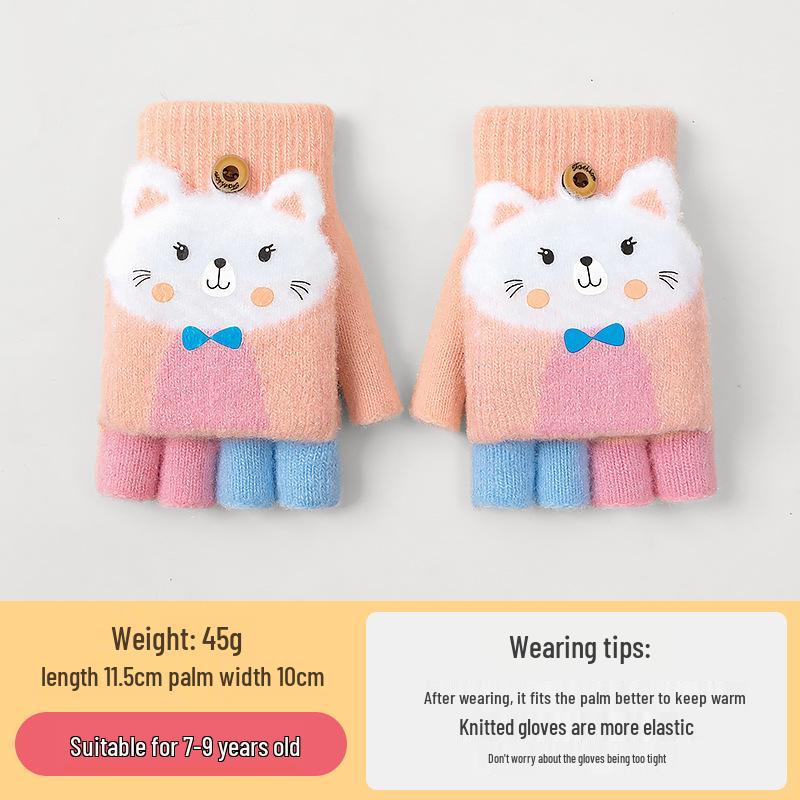 Gemütliche Cartoon-Krokodil-Fäustlinge für Kinder