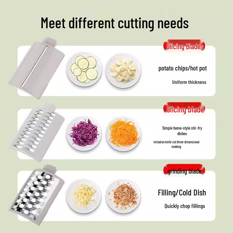 Storm Hand-Crank Vegetable Cutter: Julienne Slicer & Grater for Potatoes and Carrots