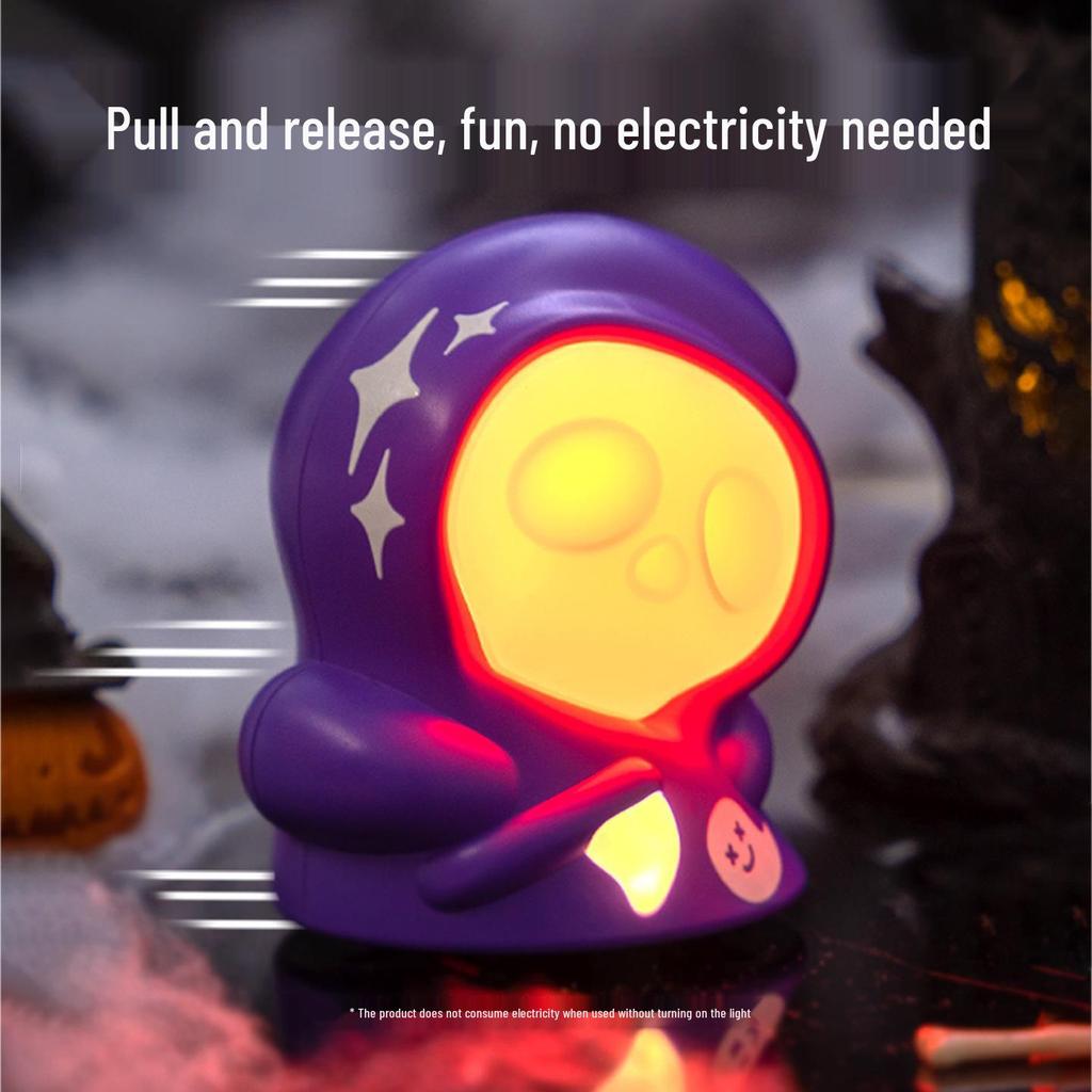 Halloween Ghost Night Light Toy: USB Rechargeable, Dimmable, Eye-Friendly