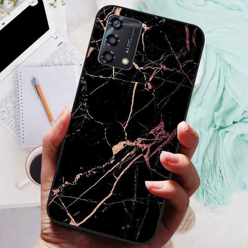 Telefoonhoesje Voor OPPO A74 4G Hoesje Siliconen Zwarte Bumper Zachte TPU Coque voor OPPO A74 CHP2219 Hoesjes OPPOA74 A 74 Beschermer Fundas