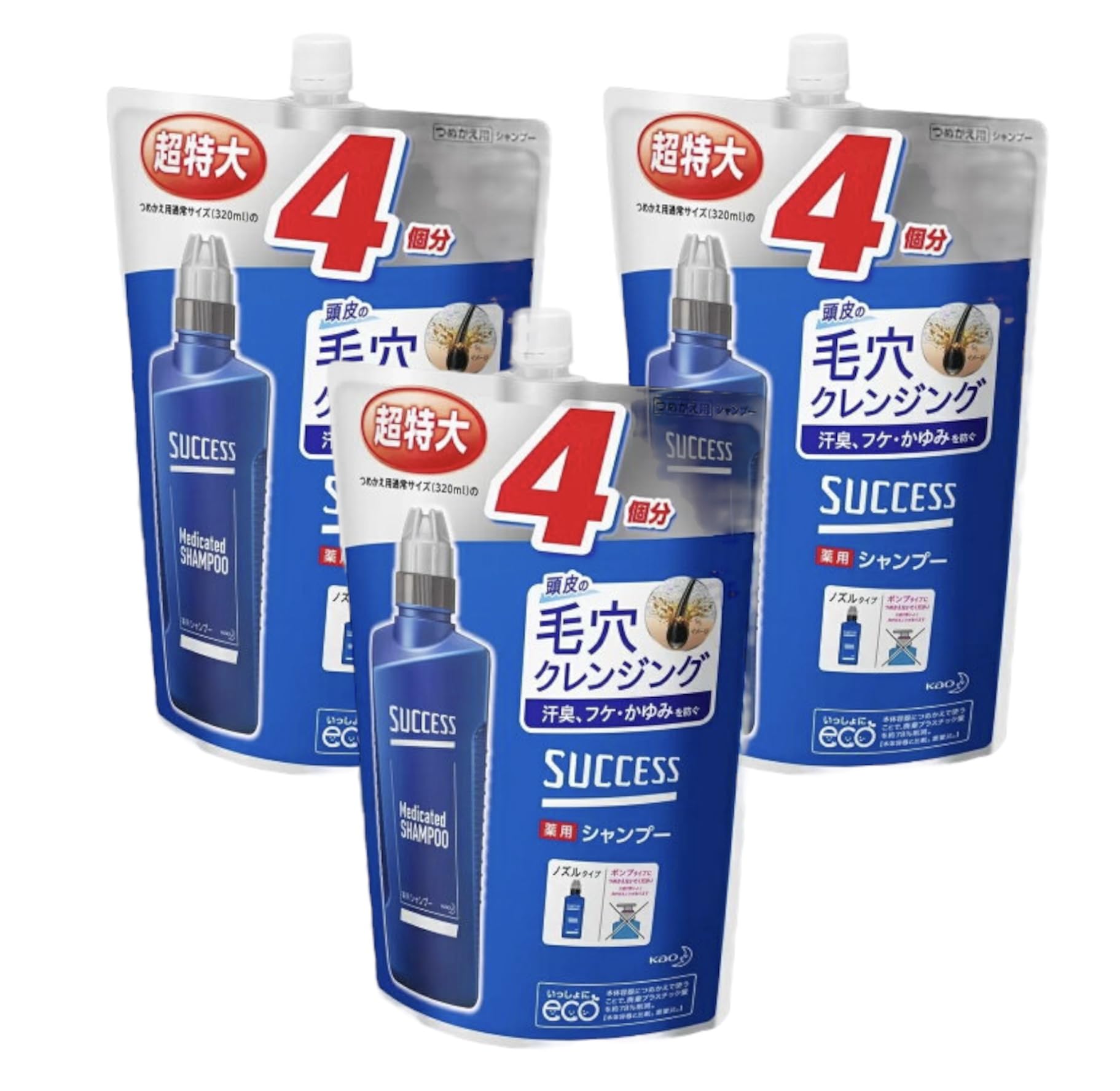 

Success Medicated Shampoo Refill 1280mL x 3 [Product]