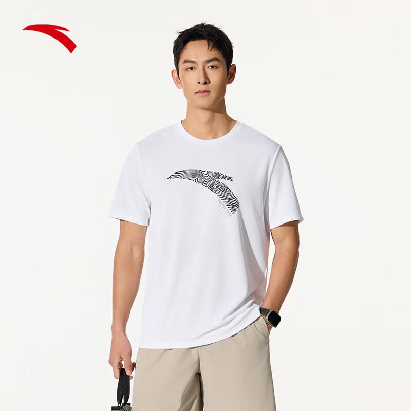 ANTA Men s Quick-Dry LOGO Print Short Sleeve T-Shirt L