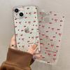 2026 New Bow Cherry Apple 17promax Mobile Phone Case 16 Premium Transparent iPhone15 Super Beautiful