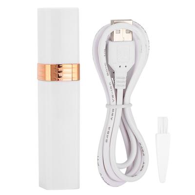 Barbeador USB Portátil Tamanho Batom Mini Depilador Elétrico Feminino para Corpo Inteiro Branco