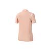 FILA Athletics Solid Logo Sports Leisure Knit Short Sleeve T-Shirt Women tops Light-Pink Orange A11W225130F-OR