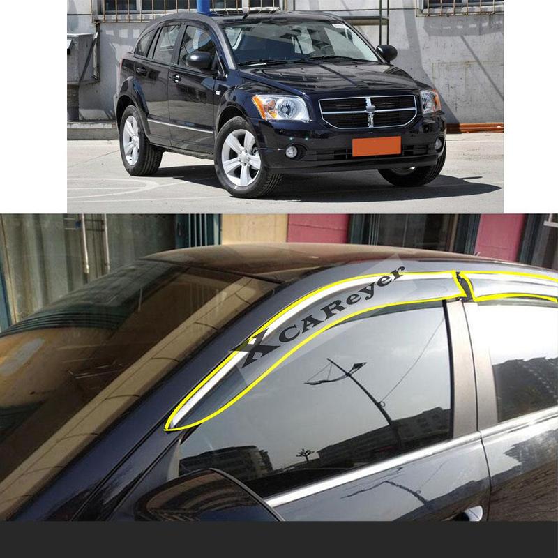 For DODGE Caliber 2011-2015 2016- Car Body Styling Sticker Plastic Window Glass Wind Visor Rain/Sun Guard Vent Parts