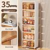 Light Luxury Multi-layer Transparent Storage Cabinet for Toys and Household Use