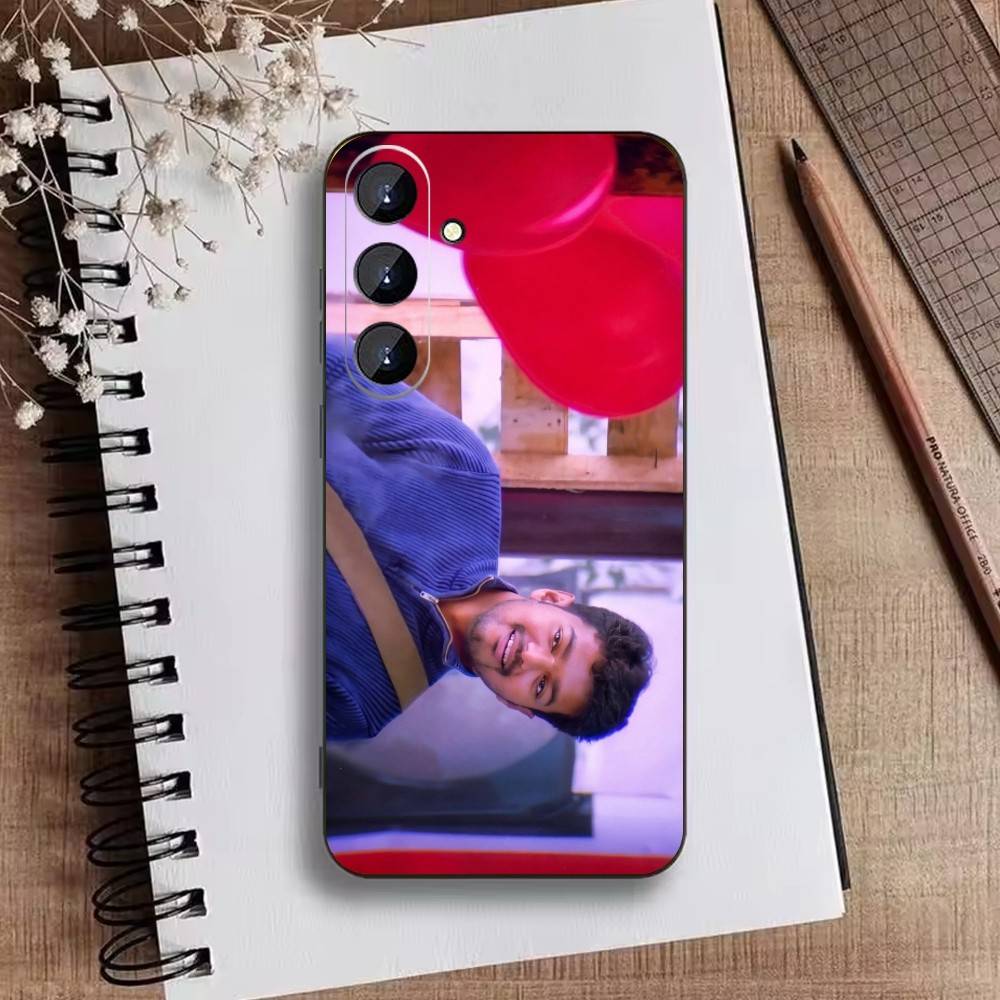 P-ThalaPathy V-Vijay Actor Phone Case For Samsung Galaxy A73,A72,A71,A70,A52,A51 Others Soft Black Cover