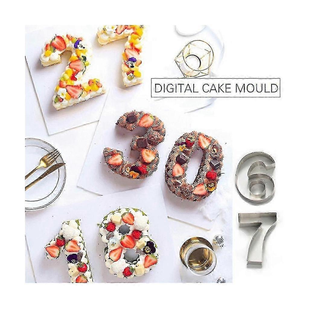 0-8 Numbers Cake Mold Cake Decorating Tools Confectionery Maker Birthday Cake Tools