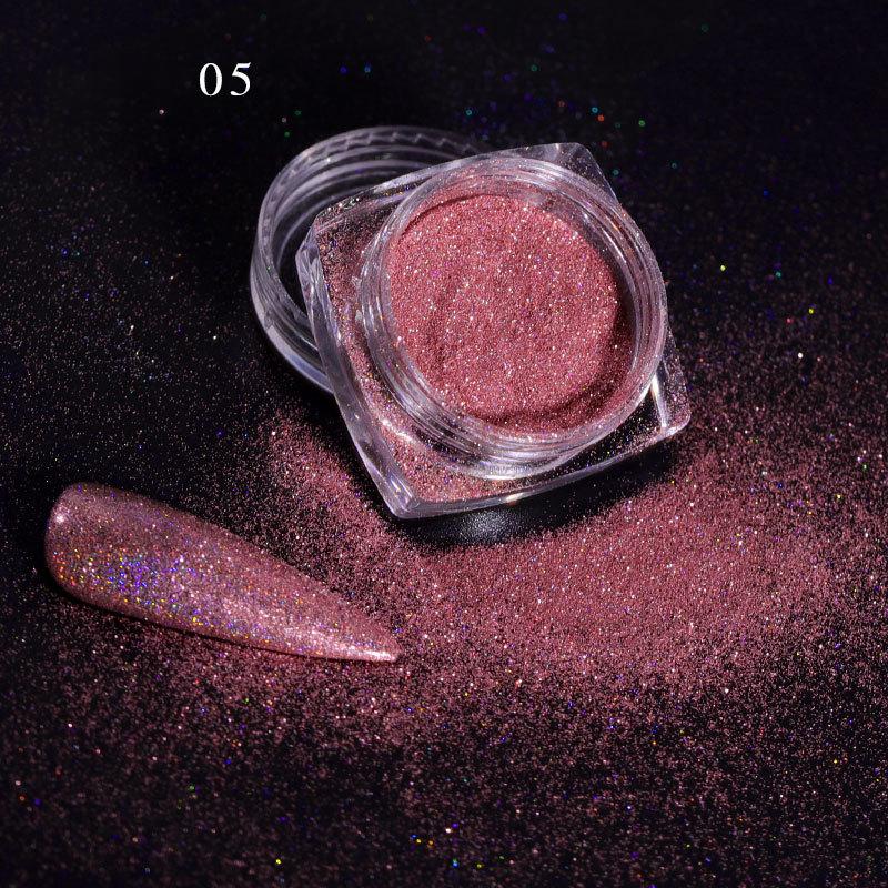 Laser Mirror Nail Glitter Powder Metal Dust Nails UV Gel Polish Pigment Gold Silver Nail Art Decorations Accessories