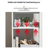 Wood-Plastic Board Nightstand Storage Cabinet Bedroom Living Room Side Table,40cm Height Double Layer