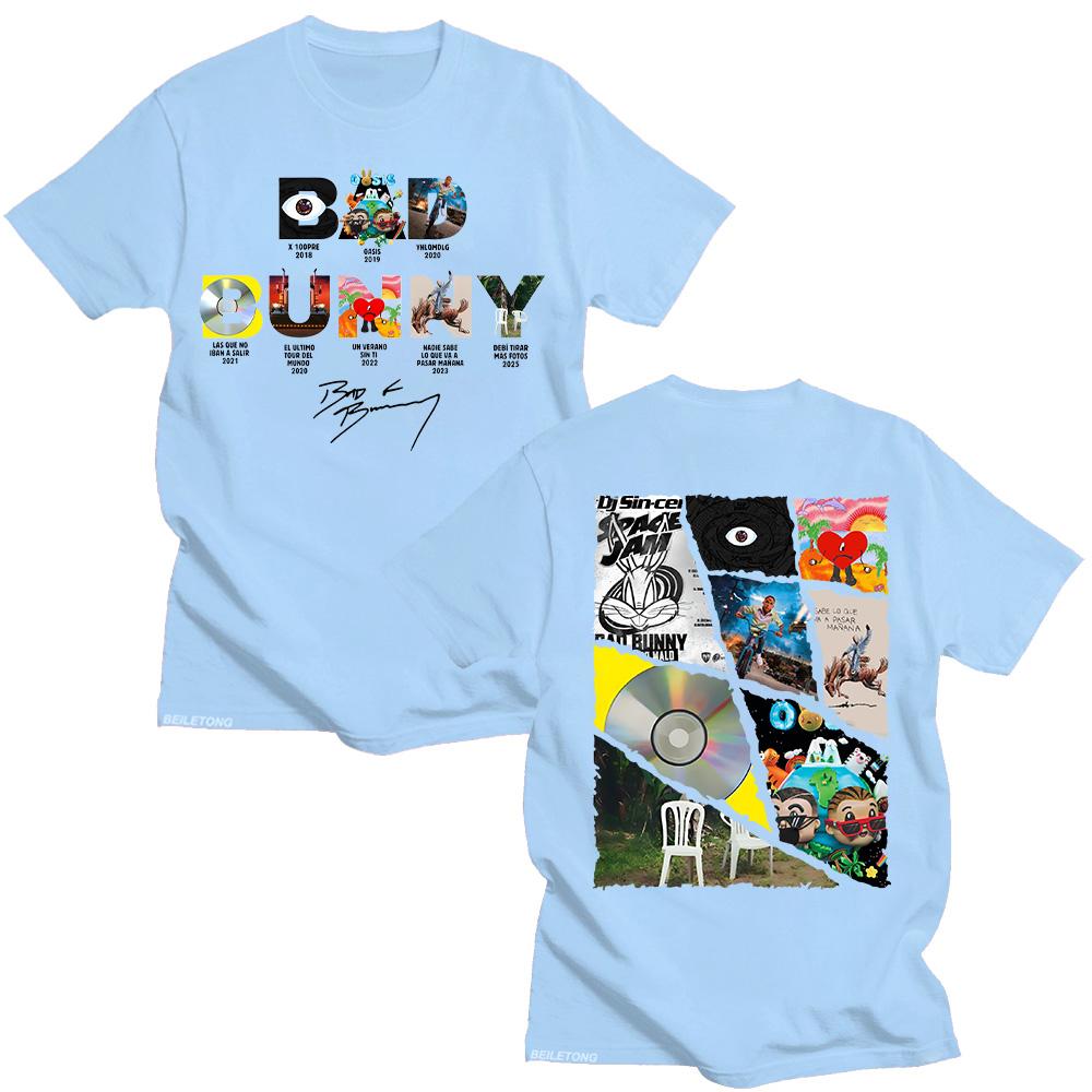 Bad Bunny Fashion 2025 New Cotton Tshirts Vintage Funny Frog Debí Tirar Más Fotos Tees Women Men Aesthetic Tops Y2K Trends T-shirts