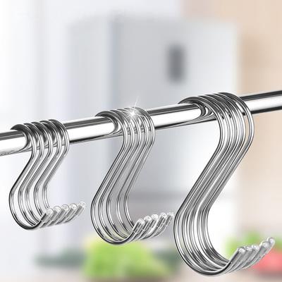 10 stks Rvs S Haken met Scherpe Tip Gebruiksvoorwerp Vlees Kleerhanger Opknoping Haken voor Slagerij Keuken Bakken Tools