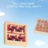 Wooden Hand Skill Training Bead Maze Puzzle Toy For Boy Girls Improves Logical Thinking And Patience Learning Gift
