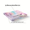 3D Blurry Color Glitter Plush Heart Duvet Cover Set, Breathable 100% Polyester Bedding with Zipper Closure, Machine Washable