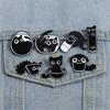 Pack of 5 Lovely Cats Enamel Lapel Pin Cartoon Animal Designs Brooches Portable for Jackets Hats and Backpacks