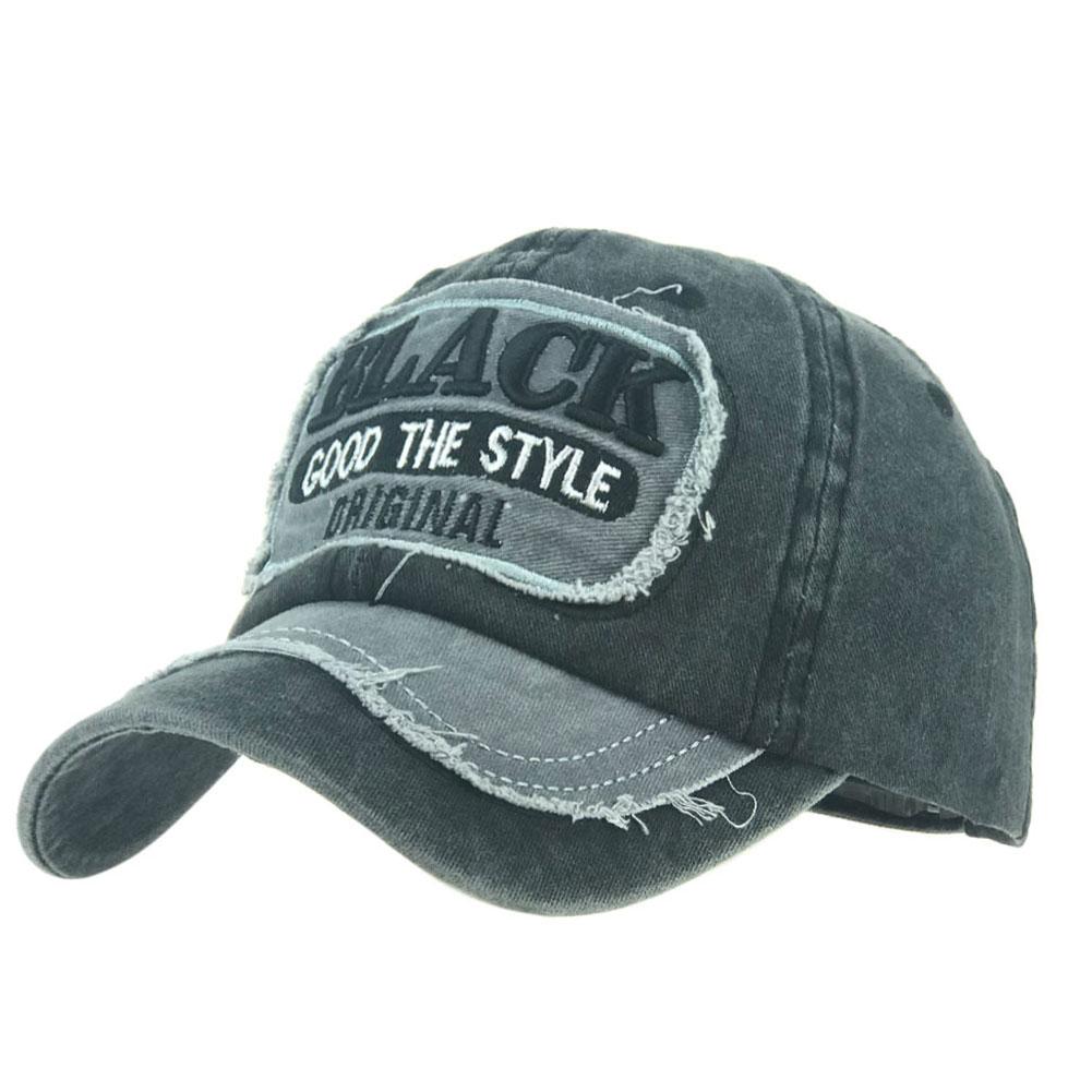 Unisex Baseball Cap Washed Retro Cloth Patched Design Fashion Casquette Letter Embroidery Hat