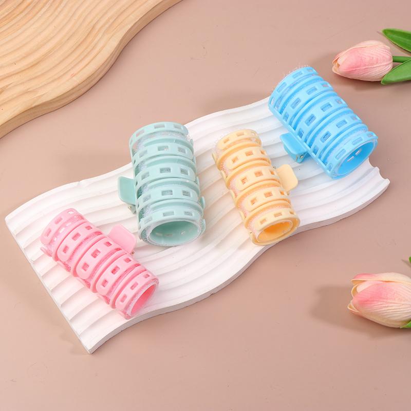 2Pcs Self-Adhesive Bangs Curlers Lazy Spiral Hair Bangs Roll Curler Plastic No Heat Air Diy Hair Curling Styling Tools