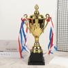 Metal Gold Trophy Cup Sports Award with Base Lid for School Sports Day Large Size Winner Souvenir