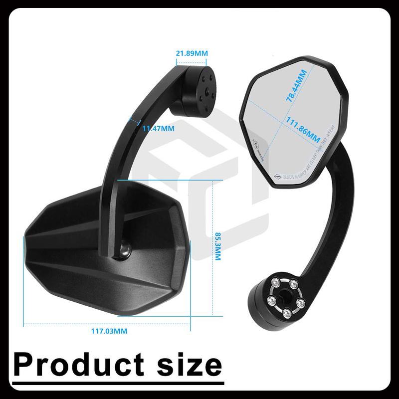 For Harley-Davidson Sportster S/ RH1250S / 1250S / Nightster 975 / RH 975 /CNC Motorcycle Bar End Rearview Mirror Aluminum Alloy