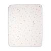 MIKIHOUSE Cotton Baby Blanket Star Pattern 90 X 115cm Double-Sided Brushed Soft Pile Made In Japan for Boys Girls Nap Lap White