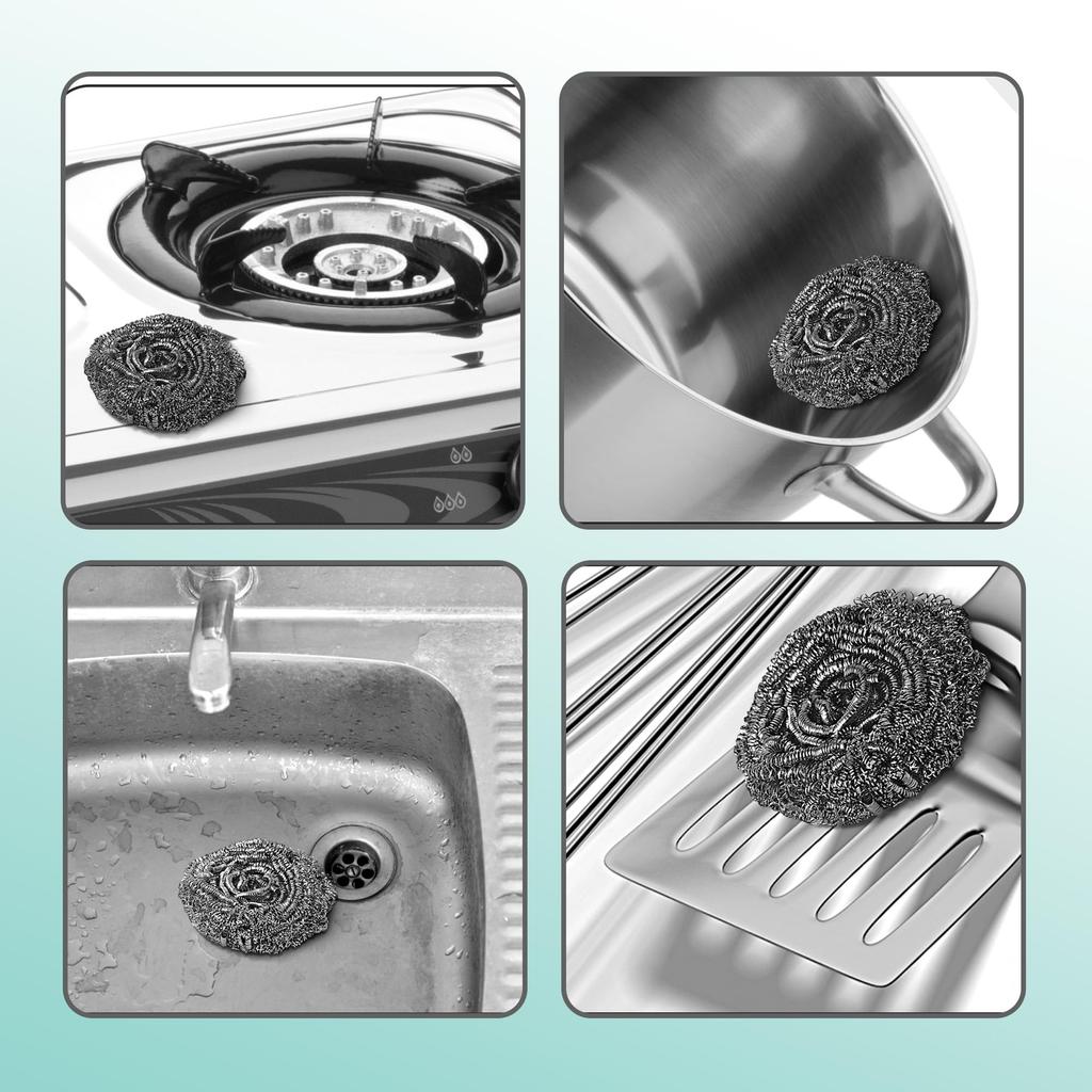 Spotzero by Milton Stainless Steel Utensil Scourer Jumbo, Stainless-Steel Scrubber, Multipurpose use Utensils, Pots, Pans, Ovens, Sink, Tiles, Ba