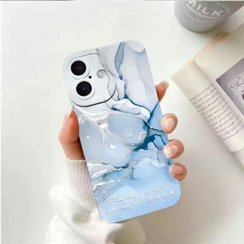 

Противоударный чехол с полным покрытием с мраморным узором для iPhone 12/13/14/15/17 Pro Max iPhone 14 Plus